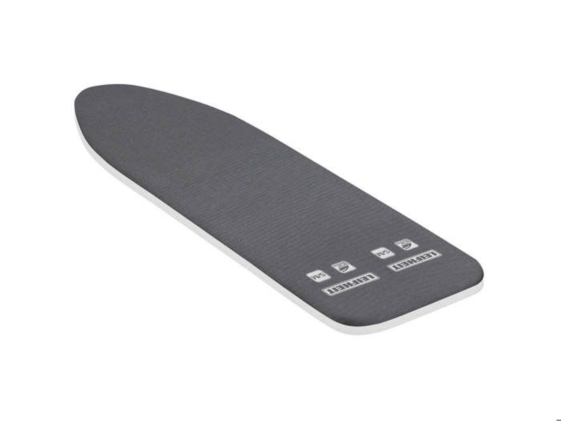 Capa para tábua de passar preta Thermo Reflect S/M Black 71679 Leifheit, para tábua de passar com máximo de 125 x 40 cm, acolchoamento de 3 mm.