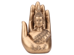Estátua de Buda Antiga em Resina LAXISCREED para decoração de casa e escritório