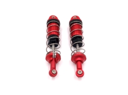 Amortecedor a Óleo Dianteiro e Traseiro em Metal Prateado para Carro Rc 1/16 Scy Jjrc MDUG (2 Peças)