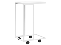 Mesa de apoio com rodas Branca MAISON EXCLUSIVE 40x30x63,5 cm