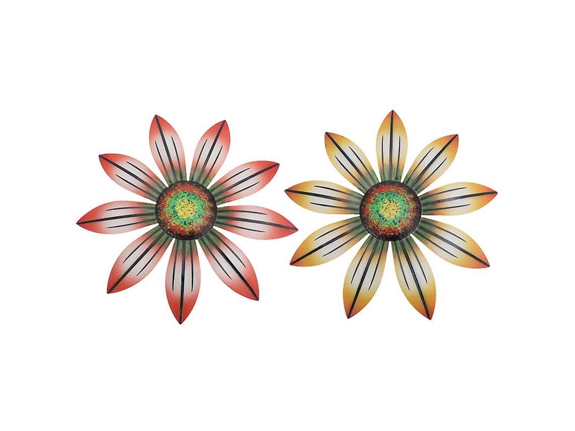 2 Unidades de Artesanato de Flores Montado na Parede ALLINLESS