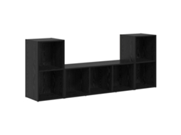 Conjunto 3 Suporte Para Tv Vidaxl Preto Derivados De Madeira (107 X 35 X 37 Cm)