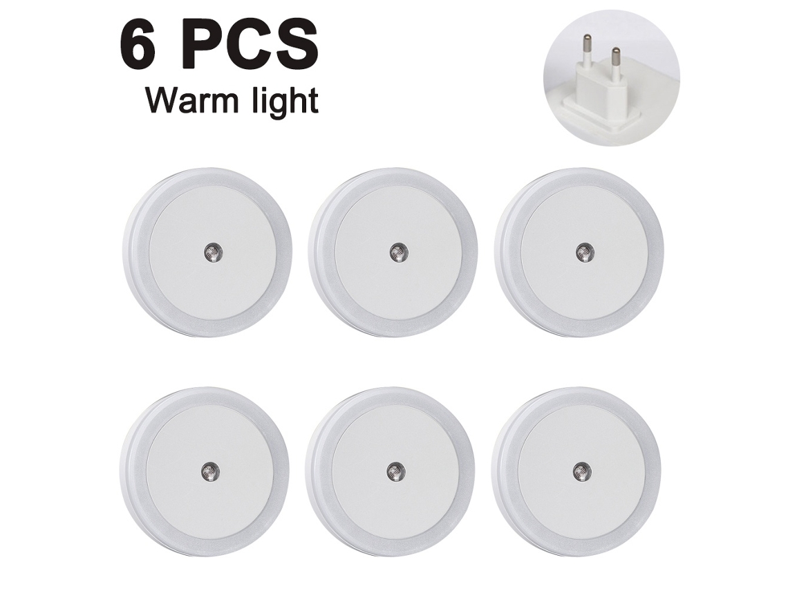 Elysve Lâmpada Led 6pcs, Regulável Para Quarto