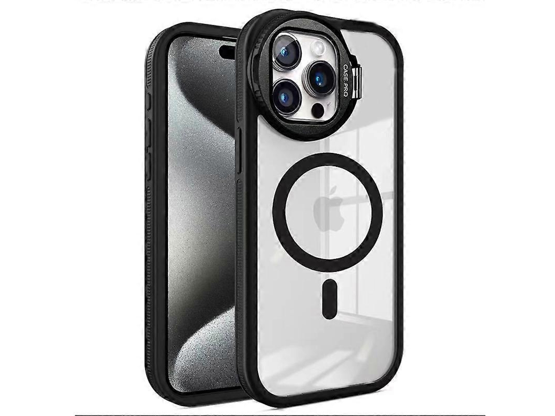 Capa Para Iphone 14 Pro Com Suporte Para Câmera E Tampa Em Tpuacrílico, Compatível Com Magsafe