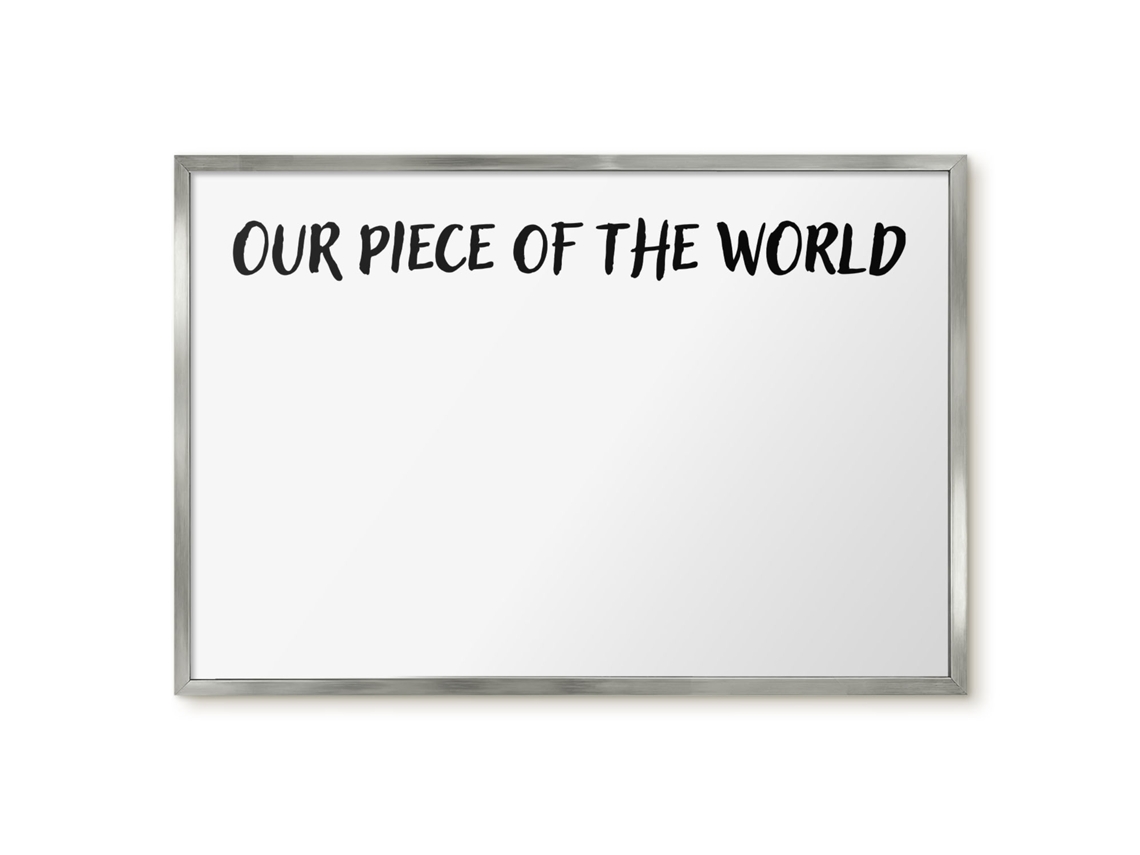 Magnetic Board For Wall Our Piece Of The World For The Bedroom Espelharte (60x40 Cm)
