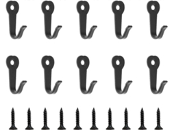 Ganchos, 10 Peças, Cabide Individual Com Parafusos, Ganchos De Metal Para Parede, Ganchos Para Casacos, Cabides Para Pendurar Roupas