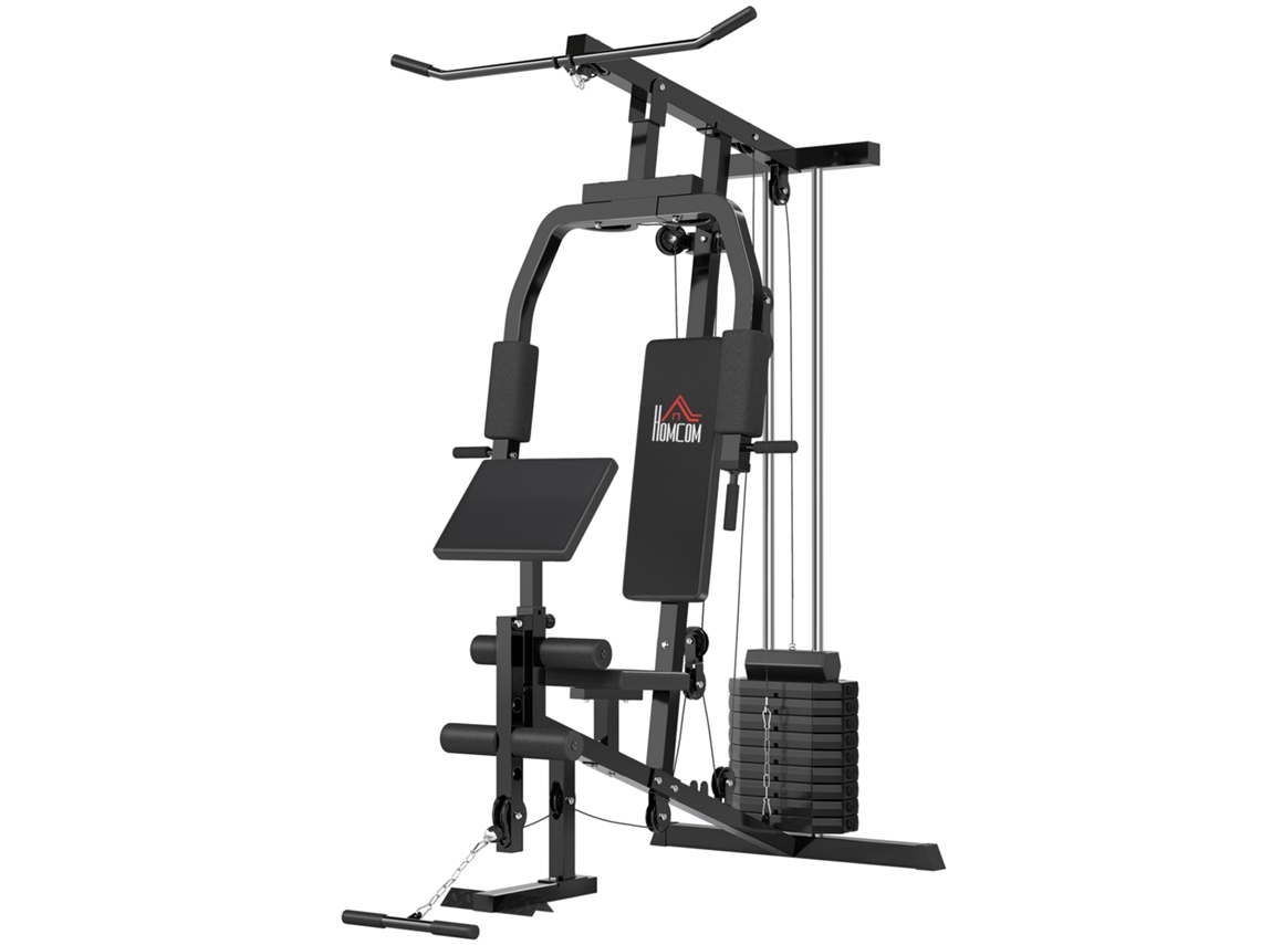 Multi academia Casa, Pulldown Lateral/45kg Pesos, Borboleta, Preto Ge