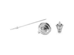3 Peças Acessório Bico Agulha Aircap Aço Inoxidável Para Pistola De Pintura Neumática W-101 (0.8mm)