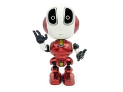 Ats brinquedo Robô Mini Inteligente com Controle Táctil, Gravação e Olhos Led, Carregável, para Crianças, Brinquedo Educatsivo de Conversação