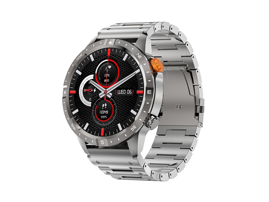 Smartwatch Yizhood Ak57 1.43 Inch Chamada Bluetooth Ip67 Monitorização Da Saúde À Prova De Água Mais De 100 Modos De Desporto (android E Ios Prata)