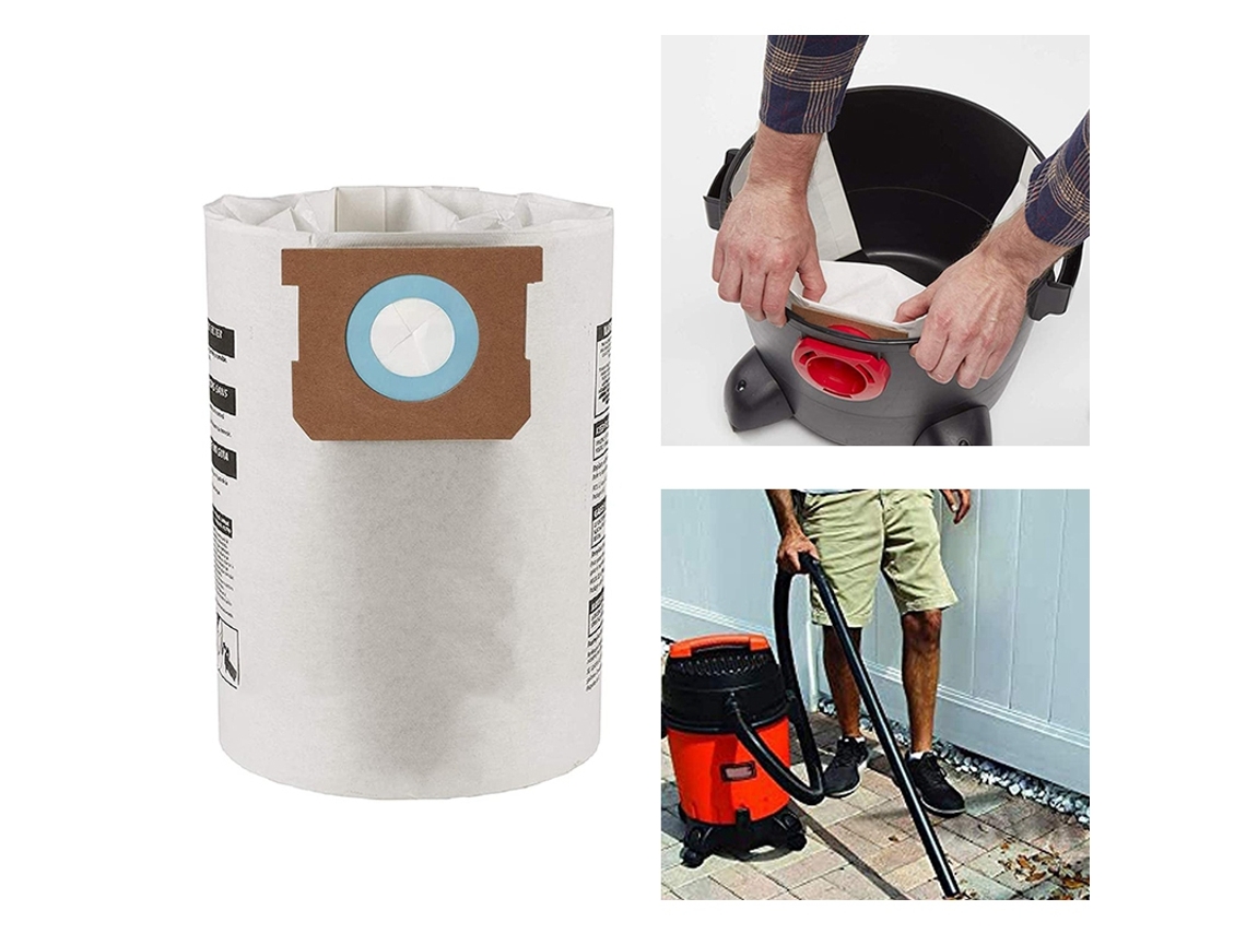 Acessório para Aspiradores SHOP-VAC Sacos ssecos Shop-Vac Ridgid 5-8 9066100 90661 906-61