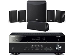 Kit Colunas Home Cinema e Recetor A/V YAMAHA YHT-3854 (100 W - Canais: 5.1 - 5+1)