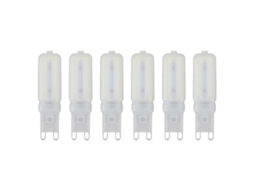 Lâmpada G9 Led regulável 7w 32 Leds proteção ocular luz natural 6pcs