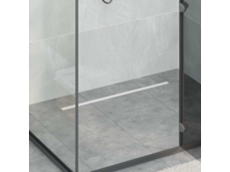 Vidaxl Ralo De Chuveiro 360° Com Modelo Slim Prateado 80 Cm