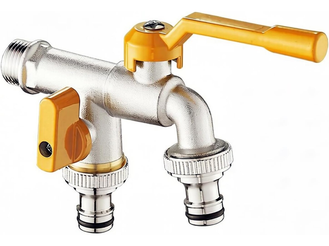 Torneira De Jardim Externa 1/2" Cromada, Resistente Ao Congelamento,