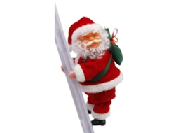 Papai Noel Elétrico na Decoração Da Escada Nikolaus Santa Christmas 70Cm