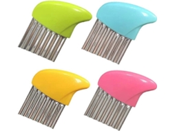 4 Facas Onduladas Para Cortar Batatas Fritas, Salada De Frutas E Vegetais, Lâmina De Corte Ondulada Multifuncional. Everley891