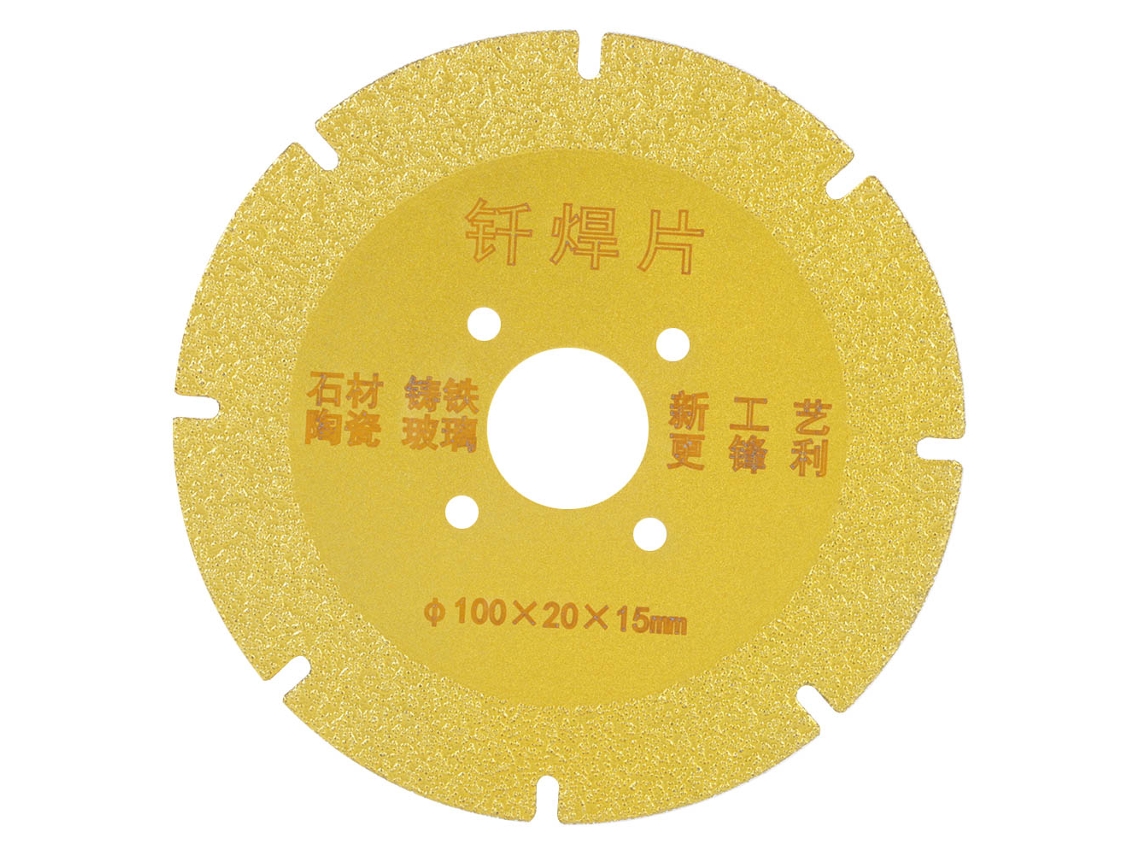 Disco De Sierra Circular Diamante 100x20x15mm Para Corte De Vidrio Mármol Cerámica