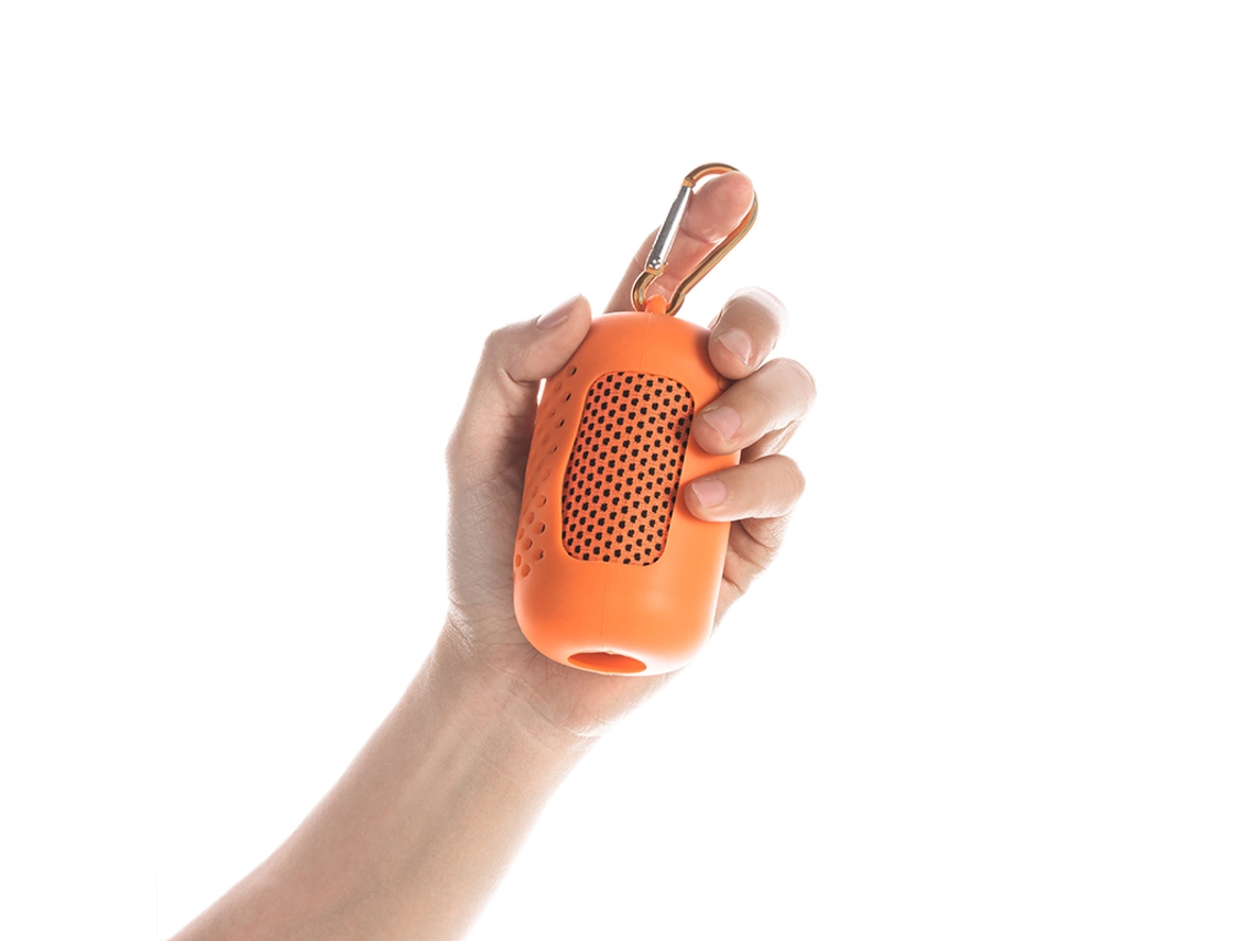 Toalha Desportiva Absorvente Suave Portátil Com Caixa De Silicone Para Ginásio Camping Corrida Laranja