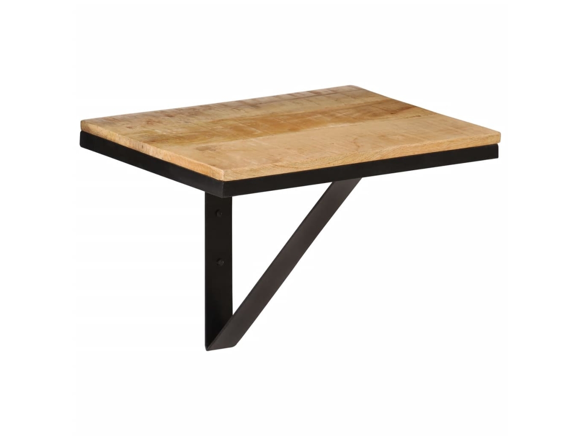 Vidaxl Prateleira De Parede 40x30x32 Cm Mangueira Maciça E Ferro