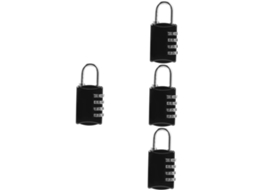Conjunto De 4 Cadeados Combinação Para Armário Escolar E Ginásio,