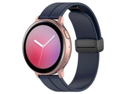 Pulseira De Silicone Para Relógio Xdfind Com Fivela Dobrável Preta E Ranhura Plana
