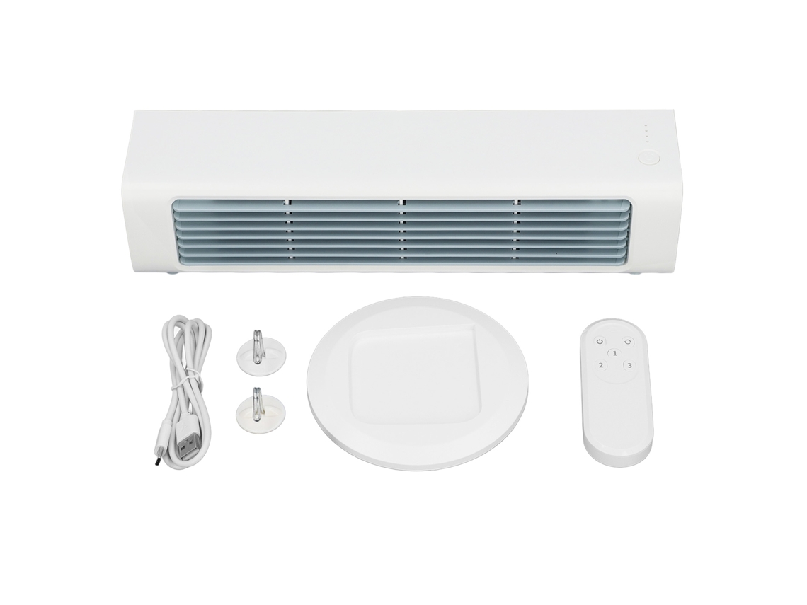 Ventilador de mesa sem pás 3 velocidades USB com controle remoto S/MARCA