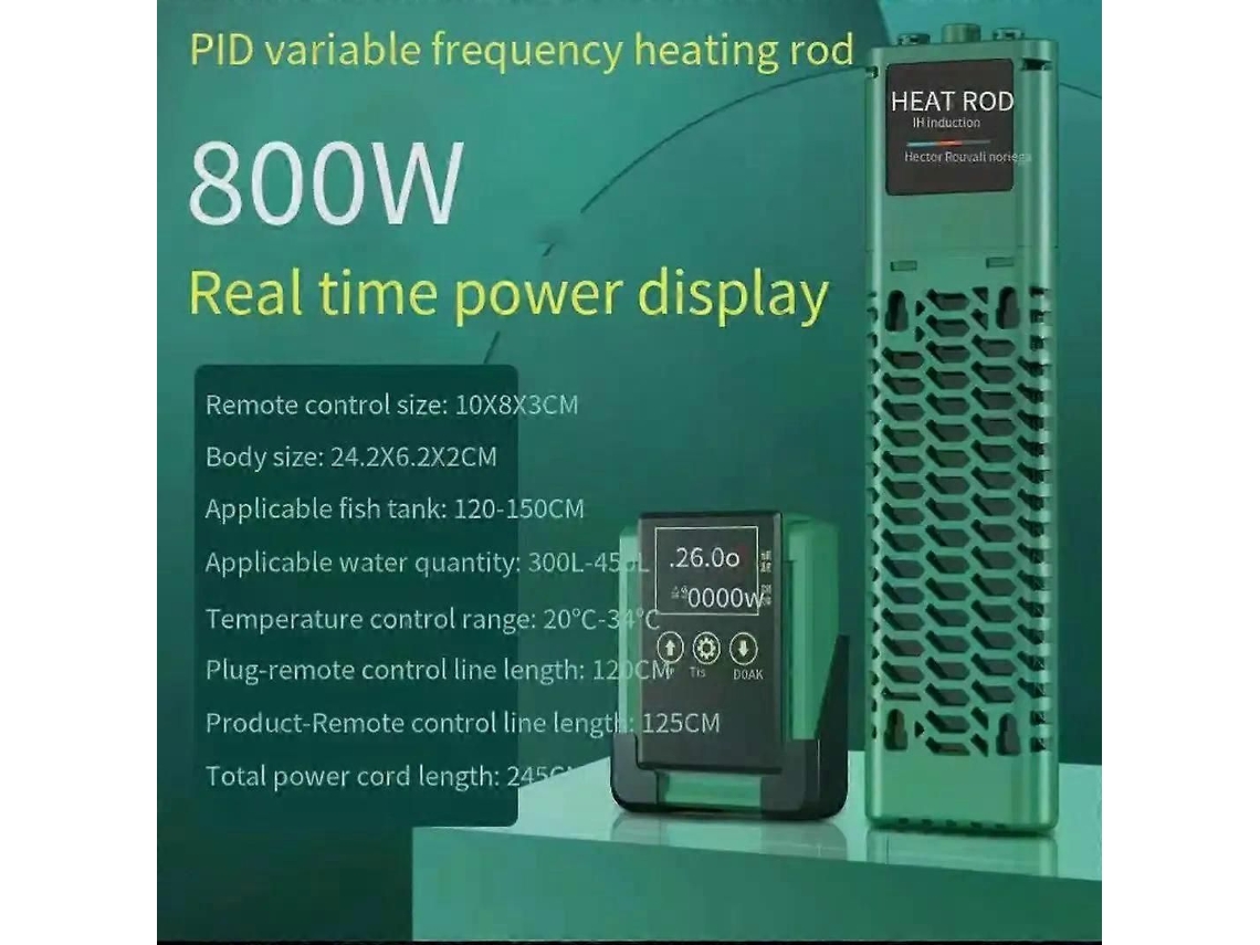 Aquecedor Ptc GOKOCO de alta potência para aquário com frequência variável e temperatura constante 220 V