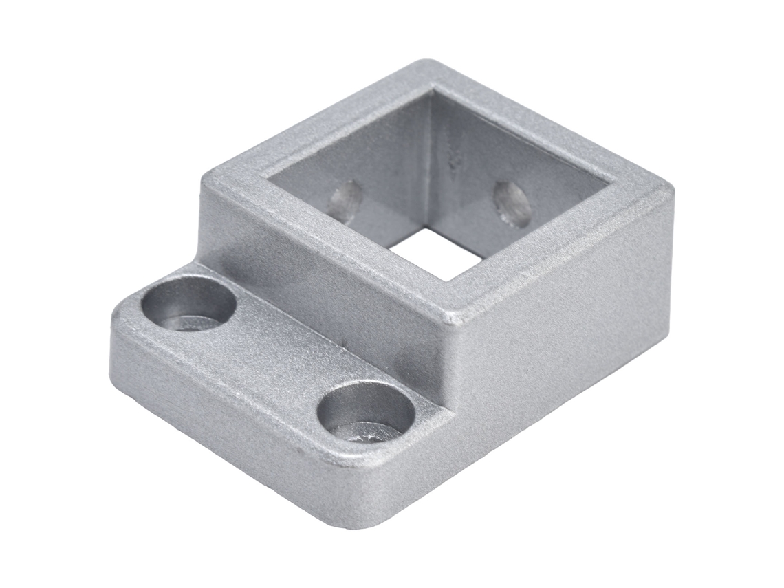 Conector De Perfis De Alumínio Base Fixa Canto Quadrado