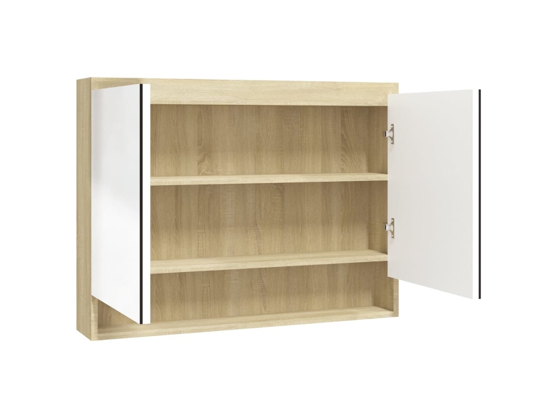 Mirror Cabinet, Mirror Cabinets Vidaxl Branco Mdf (n/a)