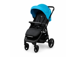 Carrinho De Bebé Asalvo Iconic - Leve, Compacto, Reclinável, Capota Extensível, Até 22 Kg - Azul