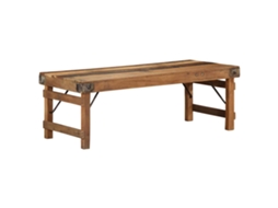 Vidaxl Mesa De Centro Castanho 110 X 55 X 40 Cm