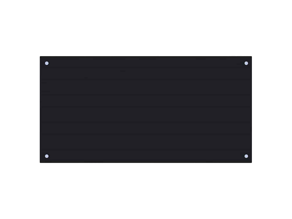 Kitchen Backsplash, Kitchen Backsplashes Vidaxl Preto Vidro (100 X 50 X 0.6 Cm)