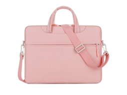 Bolsa Para Tablet E Laptop, Bolsa Com Forro, Alça De Ombro Rosa, Modelo 15,6 Polegadas Yunzii