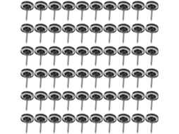 Tachinhas Pretas De Cabeça Chata Iplusmile, De Plástico E Metal, 3 Caixas Com 50 Unidades Cada, Ideais Para Fixar E