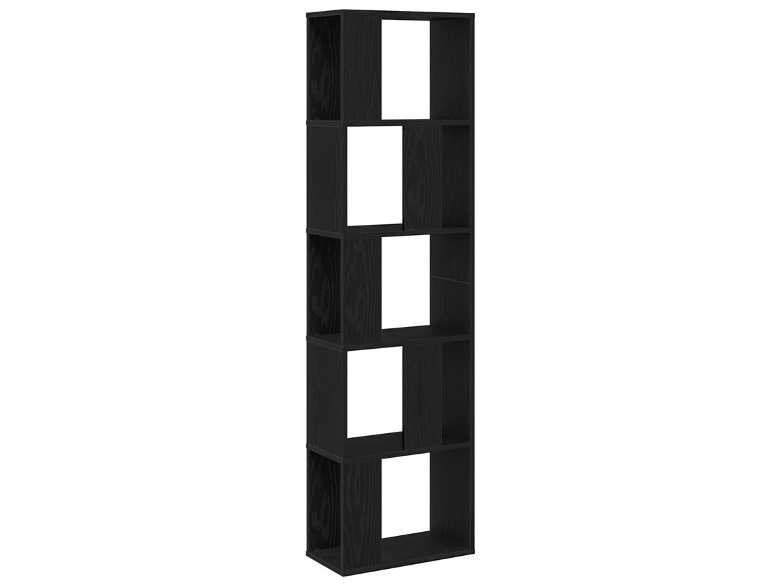 Conjunto 1 Estante Vidaxl Preto Derivados De Madeira (45 X 23,5 X 162,5 Cm)