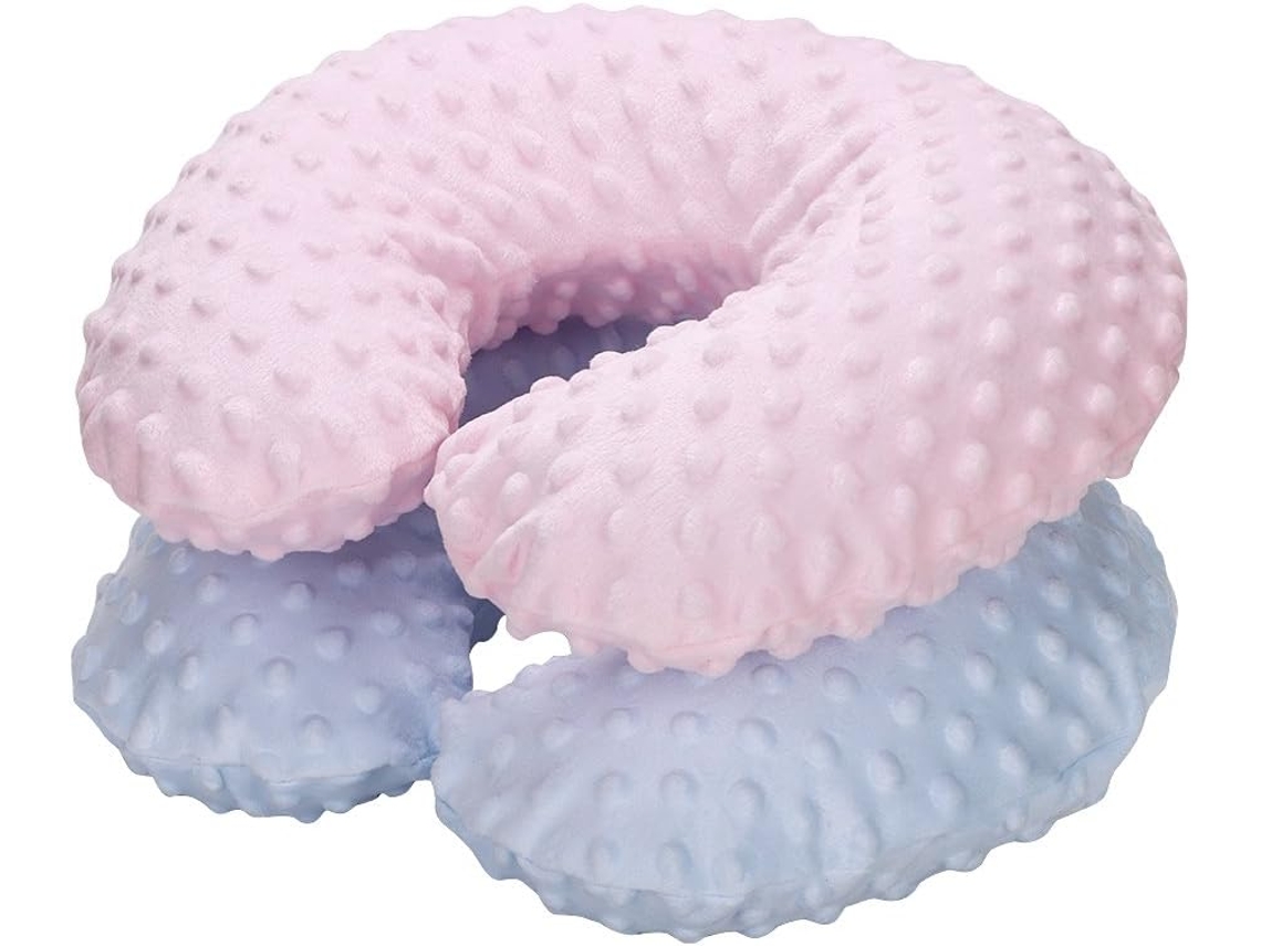 Lurelia Almofada Infantil De Viagem, Formato U, Em Pelúcia Macia, Rosa, 31 X 27 X 10 Cm
