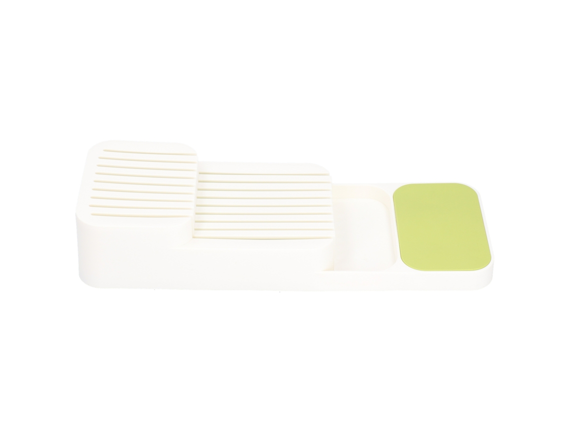 Organizador de Gaveta para Facas com Suporte Anti derrapante Pp Bege 39.7cm S/MARCA
