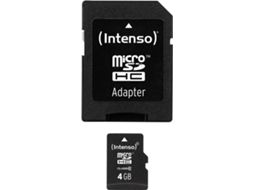 Cartão de Memória INTENSO 4GB MicroSDHC