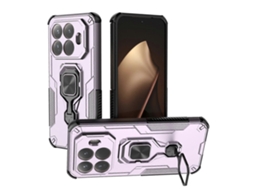 Capa Híbrida De Tpu E Pc Com Suporte De Metal Para Xiaomi 15t Pro