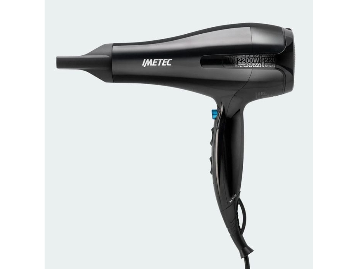 Secador de Cabelo S6 2000 2200w 2 Velocidades 3 Temperaturas Jato de Ar Frio Concentrador Estreito Preto IMETEC