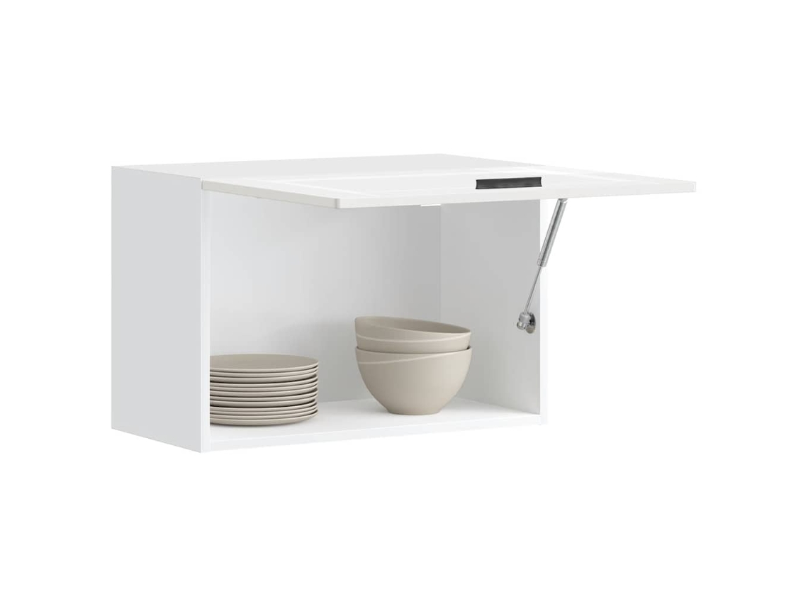 Vidaxl Armário De Parede De Cozinha Porto Branco Brilhante