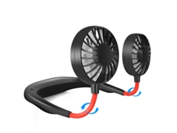 Ventilador de pescoço USB, recarregável, 3 velocidades, 360°, uso doméstico STELASPLEN