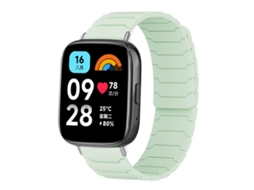 Bracelete para Redmi Watch 3 Ativo / Lite Silicone Magnético Verde Menta XIAOMOYU