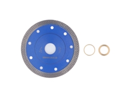 Disco de serra diamantado superfino para cortar azulejos, granito, mármore e cerâmica com flange, formato ondulado, 4,5 polegadas.