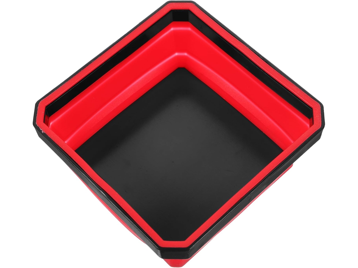 Bandeja magnética de silicone verde para armazenamento de peixes pequenos.