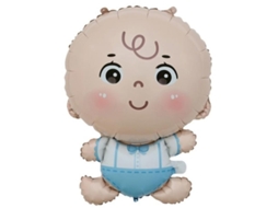 Balão De Alumínio Vazio Para Bebê Menino 49x69,5 Cm