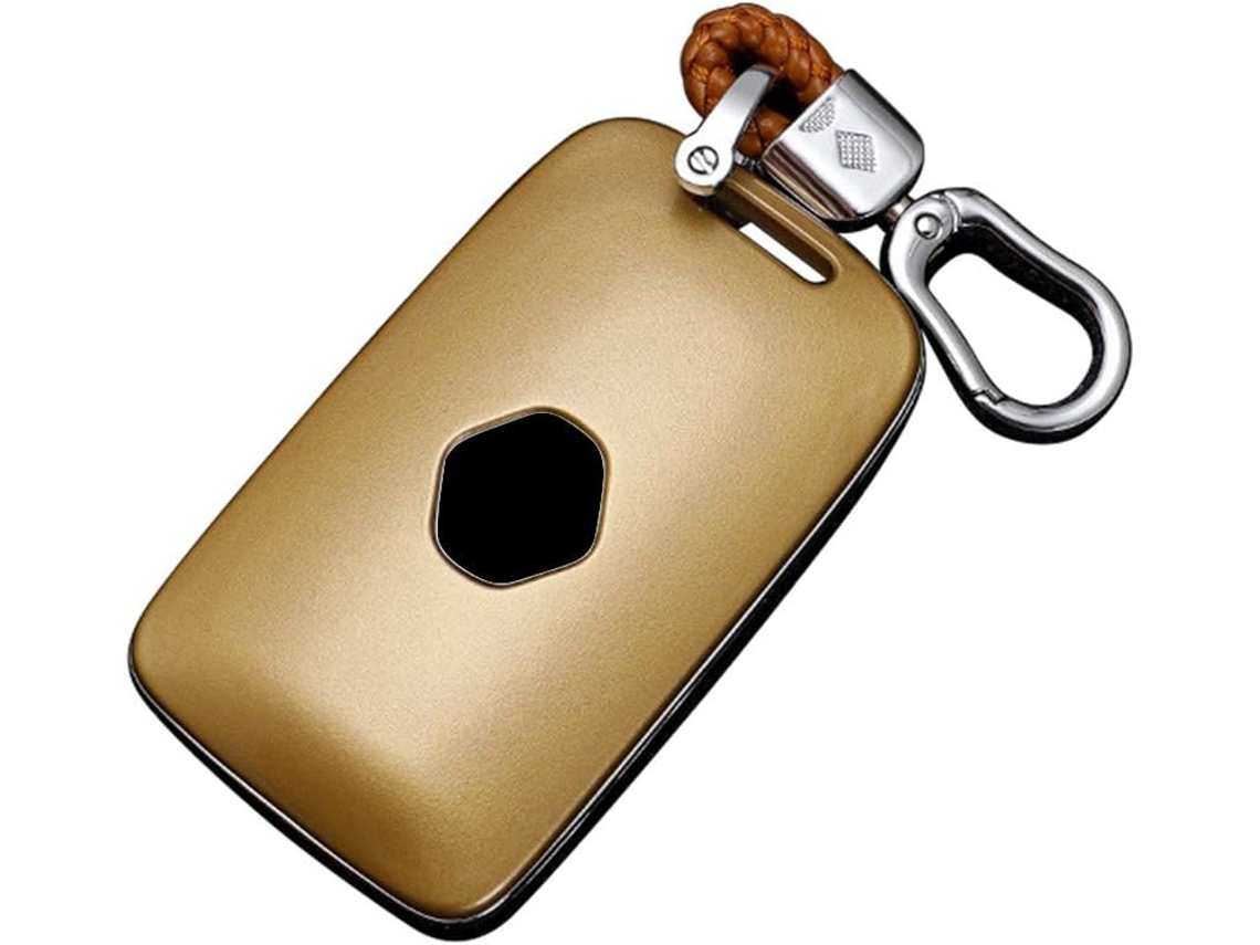 Fsfy Capa Para Chave Inteligente Com Controle Remoto Em Abs Dourado Escuro Renault Koleos Kadjar Megane 17-19