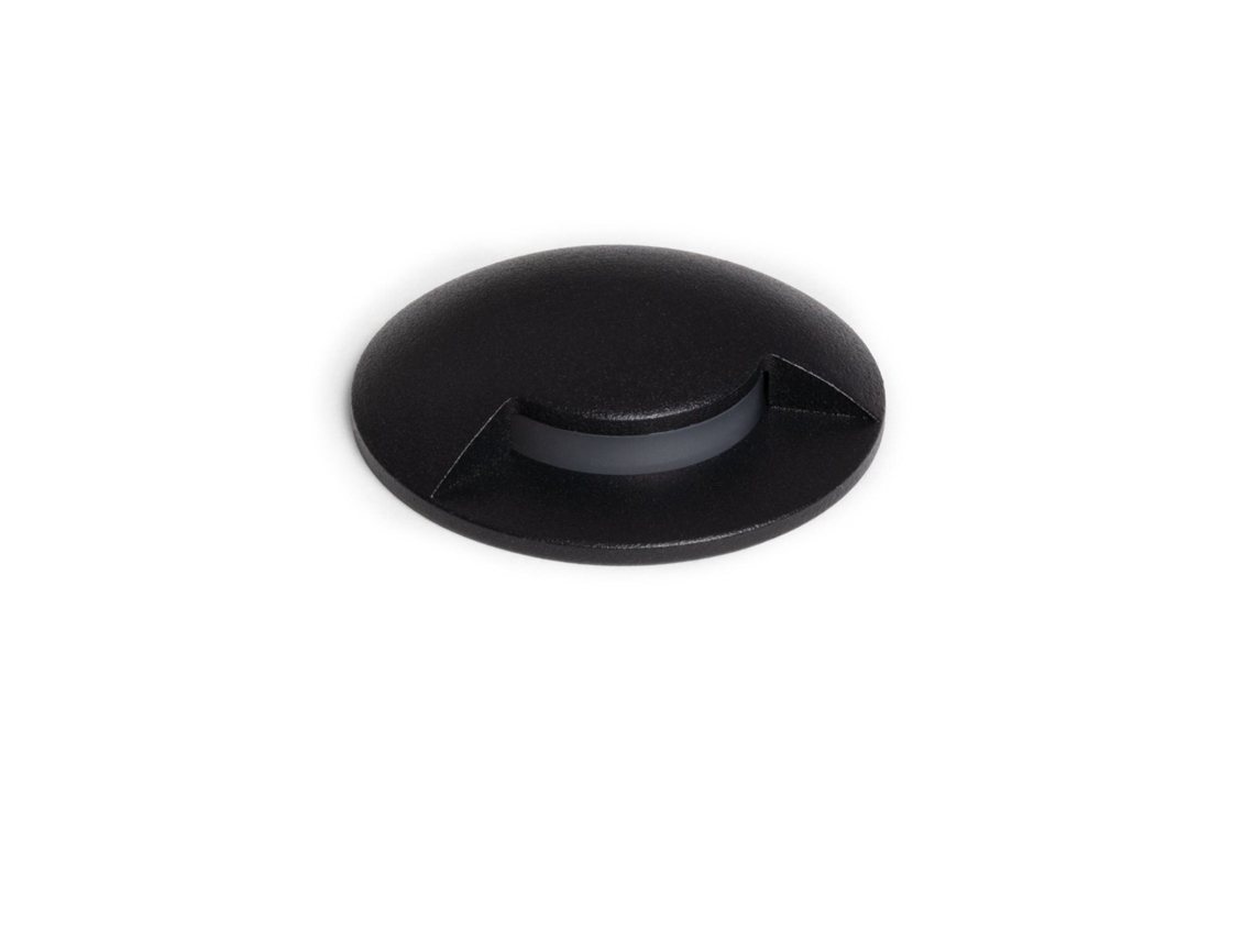 Baliza Led Exterior De 3 W Embutida No Chão 1l 24v Dc 4000k Preto Branco Neutro