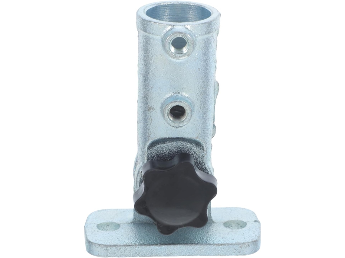 Suporte de Metal para Mastro de Bandeira Kichouse: Suporte Robusto e Angulado para Uso Externo Base de Montagem para CHABERLU